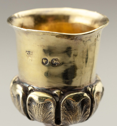 Fox Family Sterling Silver Gilt Figural Cast Candlesticks (Pair) - Charles Thomas Fox, George Fox